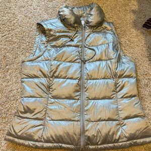 Calvin Klein Silver Puffer Vest